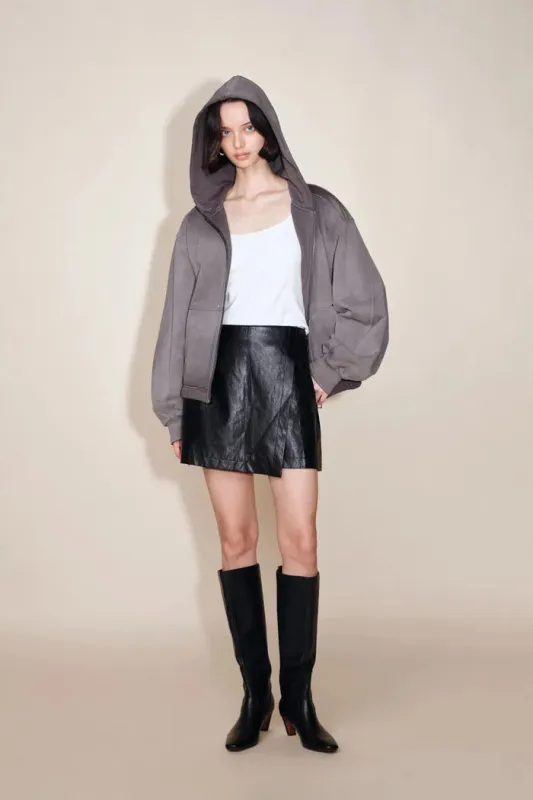 Kylie Rhinestone Gradient Hoodie Jacket in Higher Weight Cotton sold by Fabrique