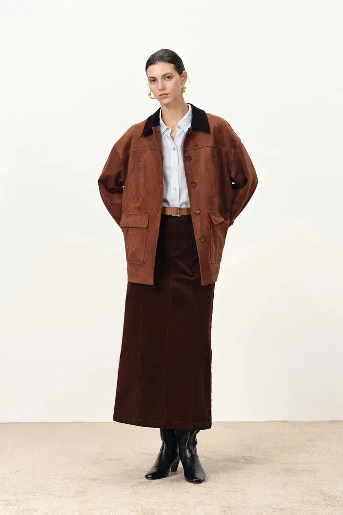 Coco Straight Skirt in Corduroy Cotton sold by Fabrique product image thumbnail 2