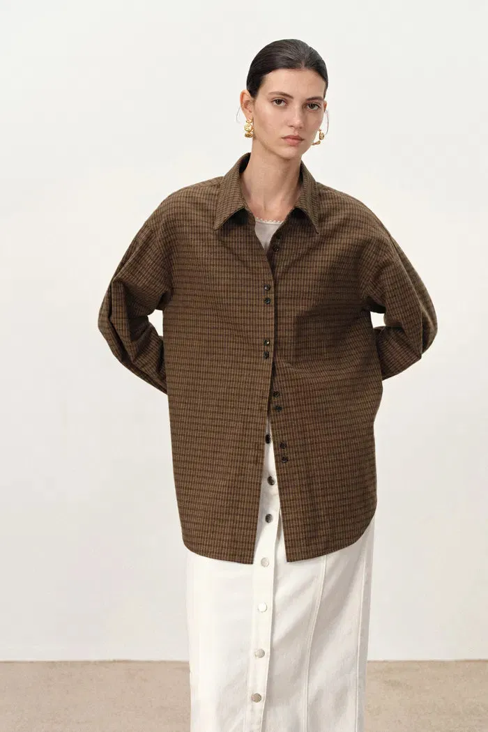 Faith Checkered Shirt in Cotton Flannel sold by Fabrique product image thumbnail 5