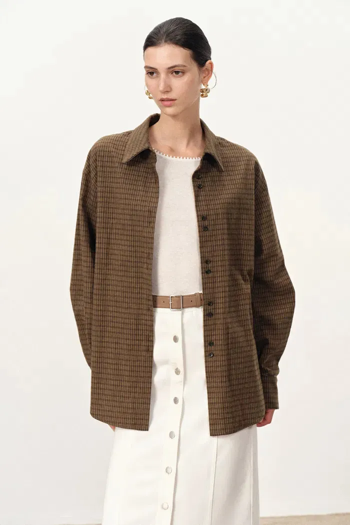 Faith Checkered Shirt in Cotton Flannel sold by Fabrique product image thumbnail 2