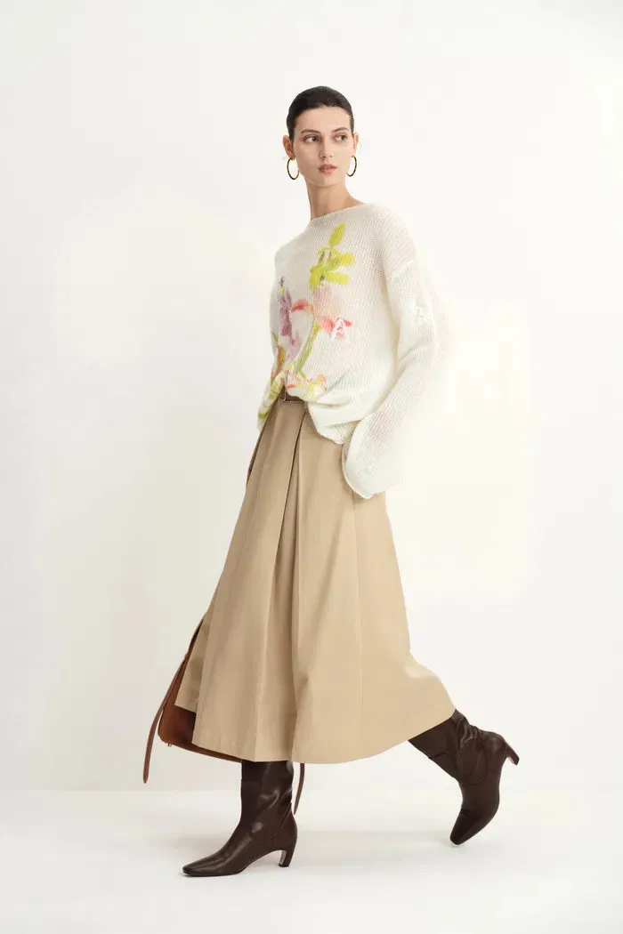 Blair Hand Embroidered Flora Sweater inWool-Alpaca Blend sold by Fabrique product image thumbnail 4