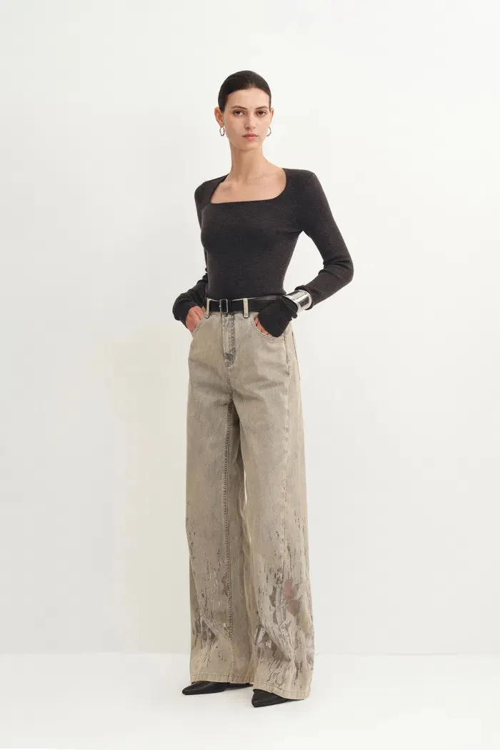 Etro Square Neck Sweater in Merino Wool Knit sold by Fabrique product image thumbnail 3