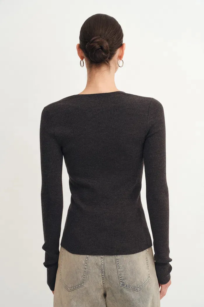 Etro Square Neck Sweater in Merino Wool Knit sold by Fabrique product image thumbnail 5