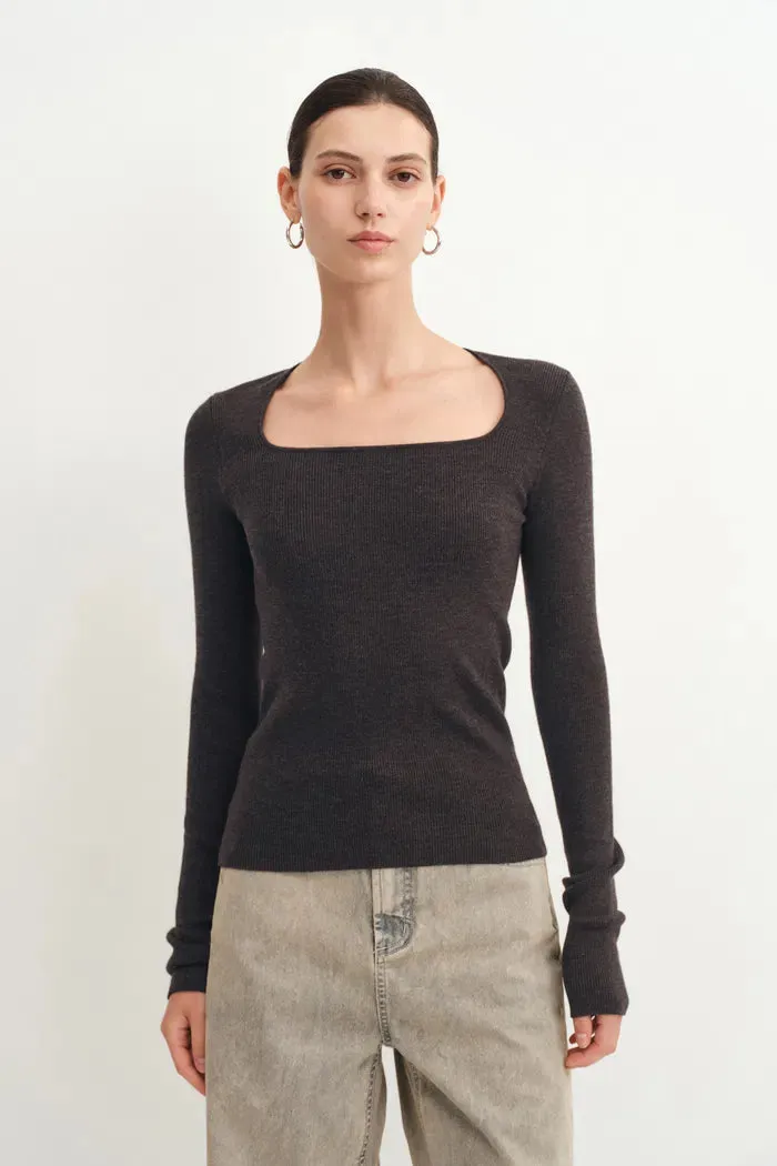 Etro Square Neck Sweater in Merino Wool Knit sold by Fabrique product image thumbnail 2