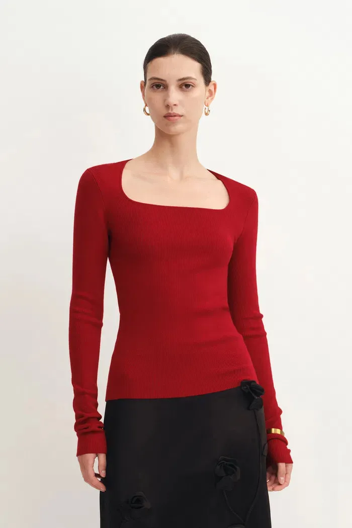 Etro Square Neck Sweater in Merino Wool Knit sold by Fabrique product image thumbnail 2