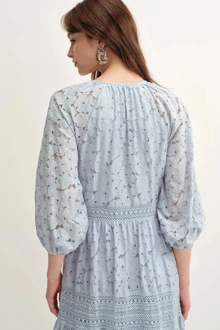 Nora Laced Open Knit Midi Dress sold by Fabrique product image thumbnail 5