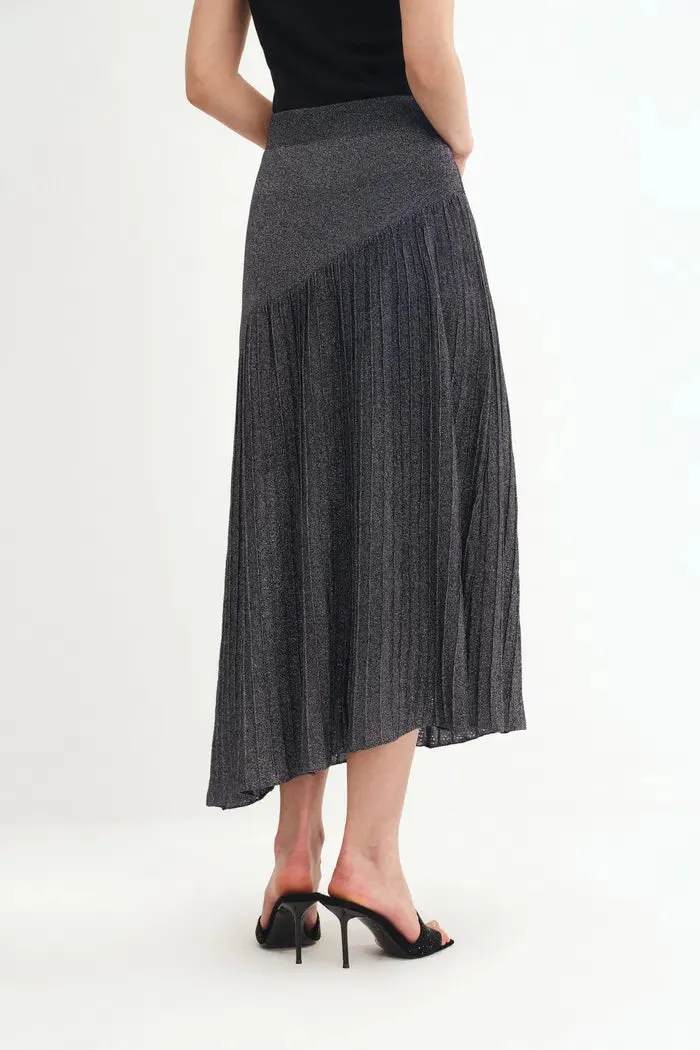 Hadley Slanted Hem Skirt in Metallic Yarn sold by Fabrique product image thumbnail 5