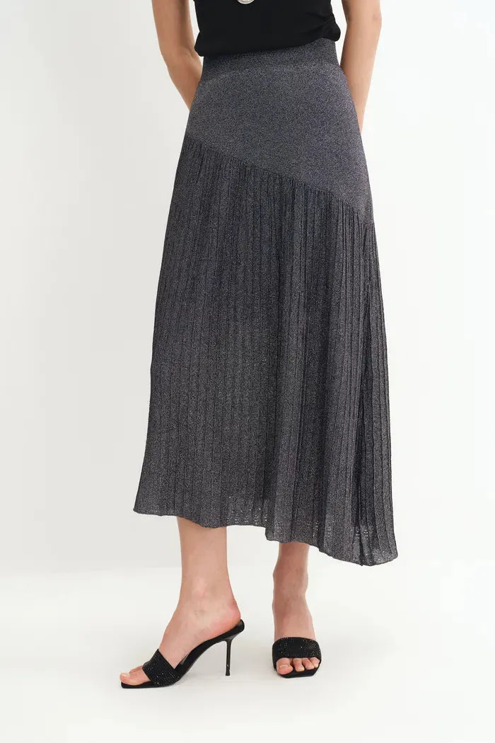 Hadley Slanted Hem Skirt in Metallic Yarn sold by Fabrique product image thumbnail 3