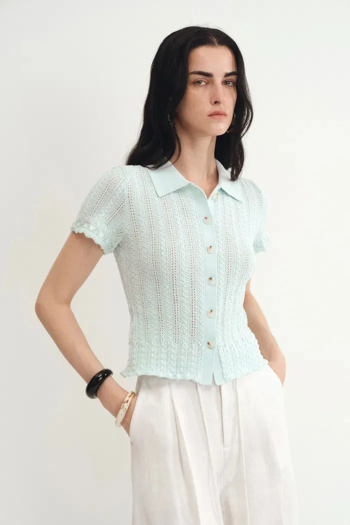 Daisy Top in Dry Cotton Blend Knit sold by Fabrique product image thumbnail 2