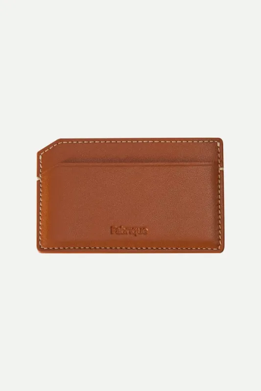 Bevel Card Holder in Nappa Leather sold by Fabrique