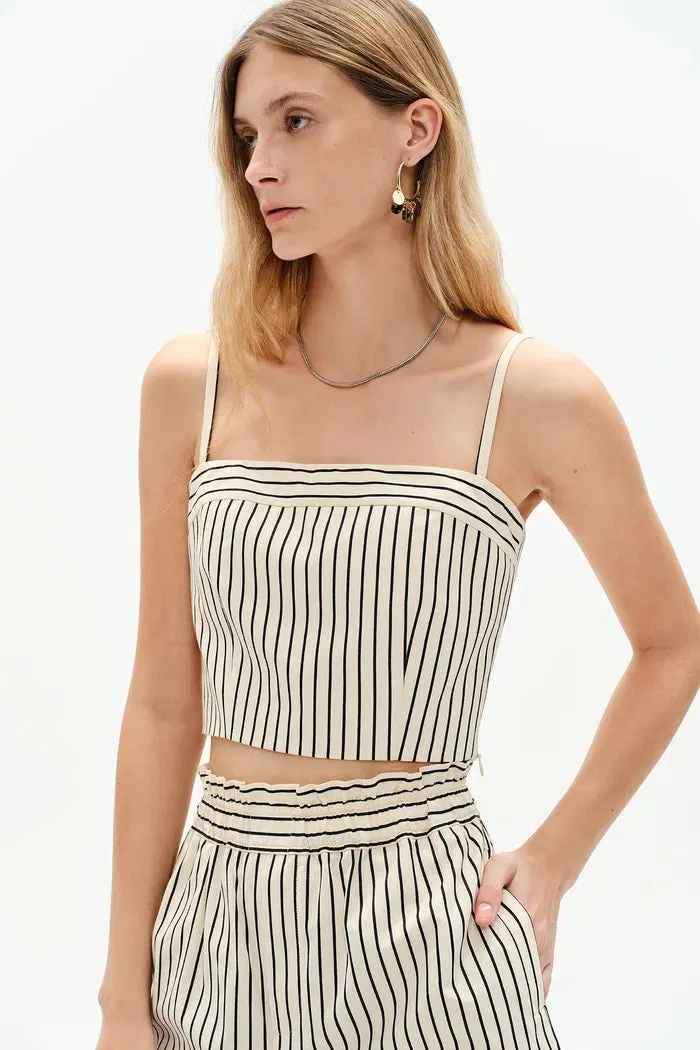 Ohio Cropped Tank Top and Shorts in Cotton Poplin sold by Fabrique product image thumbnail 2