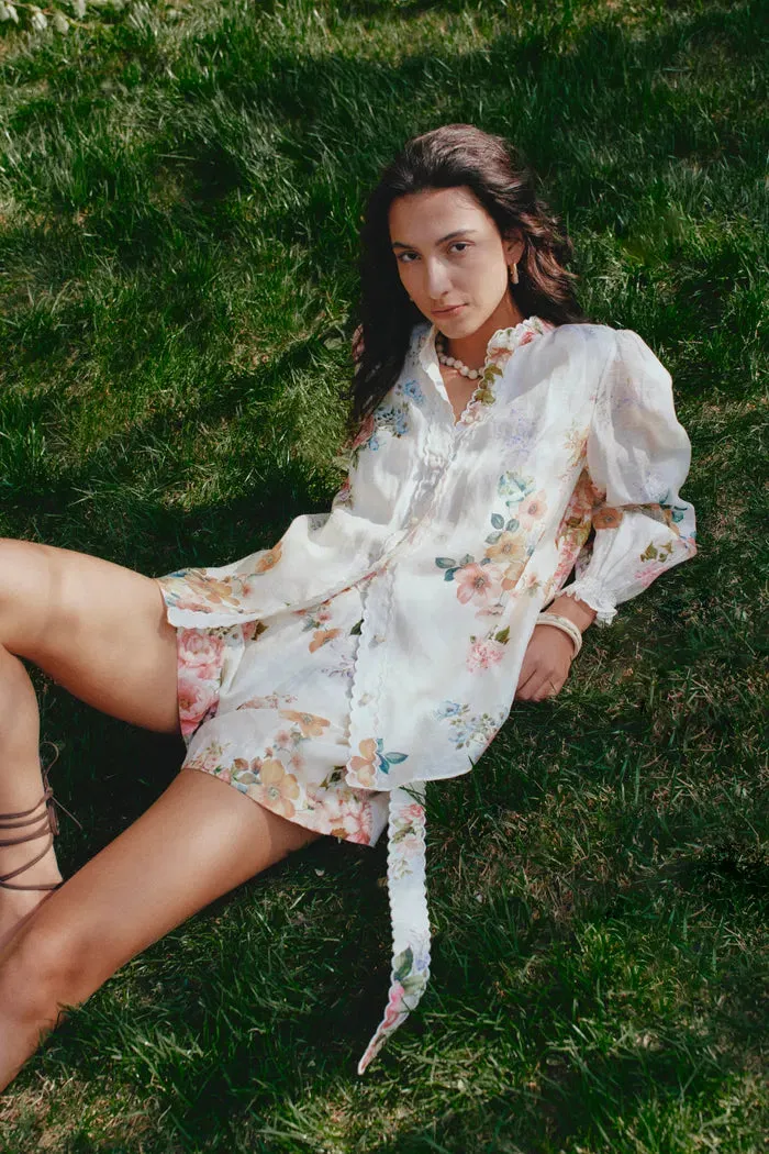 Ariel Flora Blouse in Silk-Linen Blend sold by Fabrique product image thumbnail 3