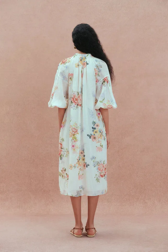 Lou Flora Long Sleeves Dress in Silk-Linen Blend sold by Fabrique product image thumbnail 4
