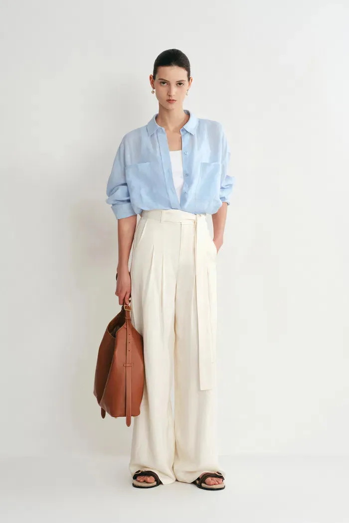 Una Dropped Shoulder Shirt in Linen sold by Fabrique product image thumbnail 3