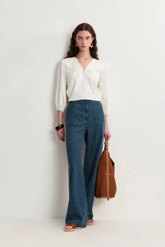 Sunny Wide Leg Jeans in Cotton Denim sold by Fabrique product image thumbnail 3