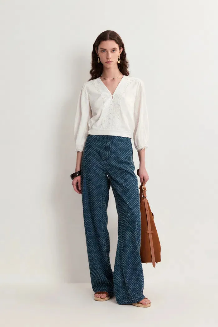 Sunny Wide Leg Jeans in Cotton Denim sold by Fabrique product image thumbnail 4