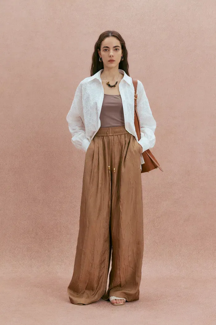 Adeline Hand Sewn Sequin Jacquard Button-Up Shirt in Cotton sold by Fabrique product image thumbnail 4