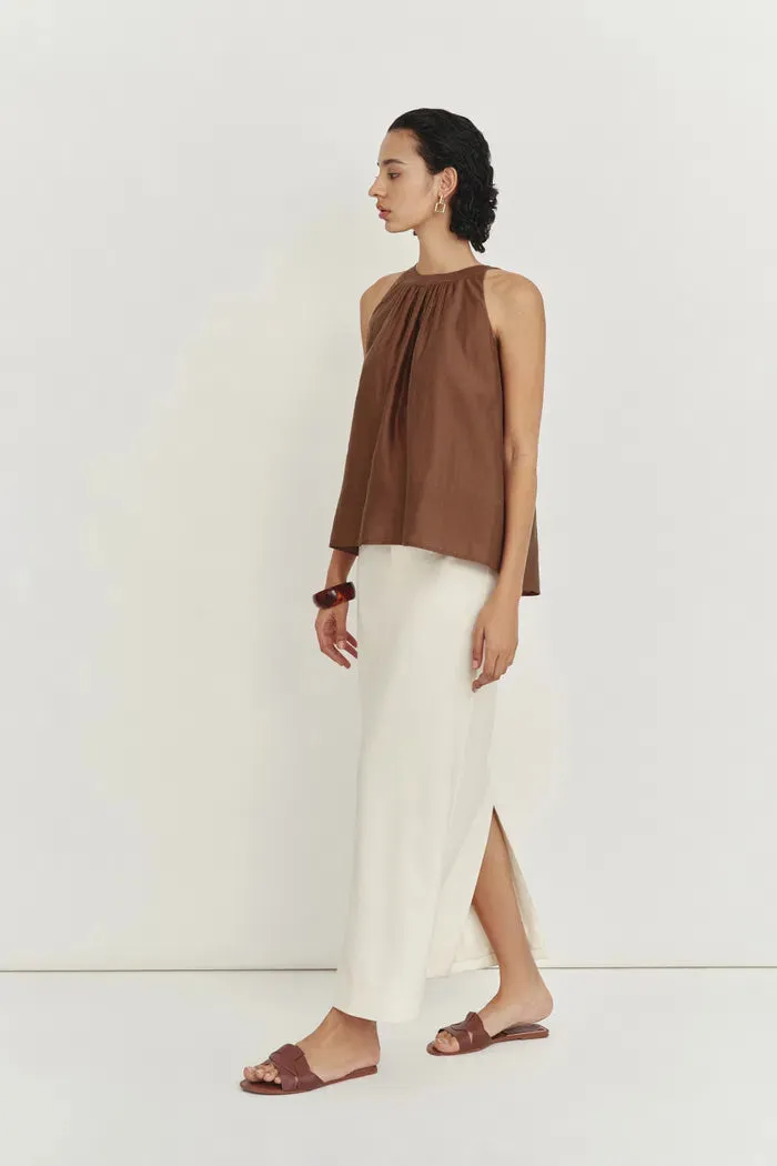Leah Brown Halter Camisole Top in Lyocell sold by Fabrique product image thumbnail 3