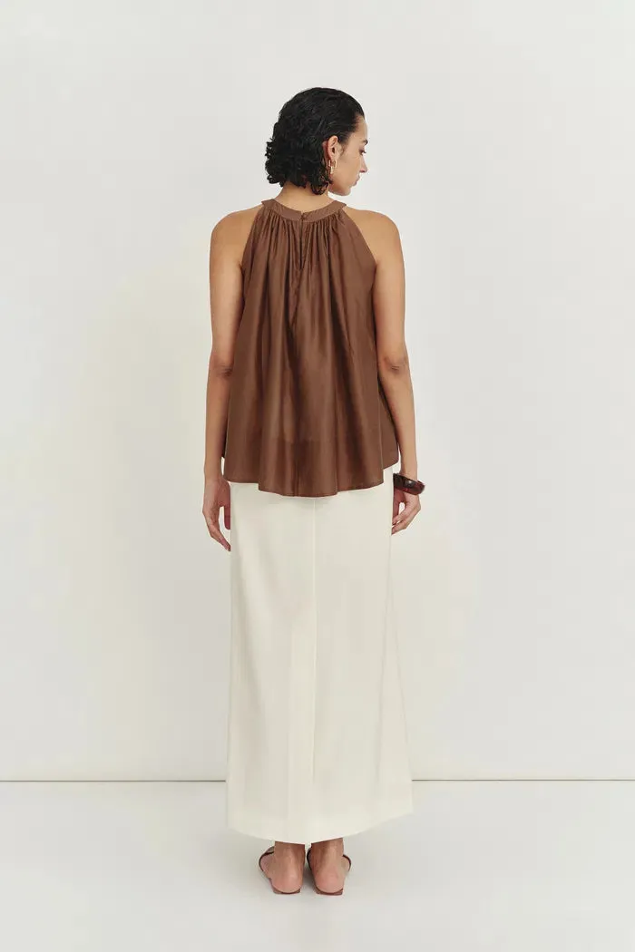 Leah Brown Halter Camisole Top in Lyocell sold by Fabrique product image thumbnail 4