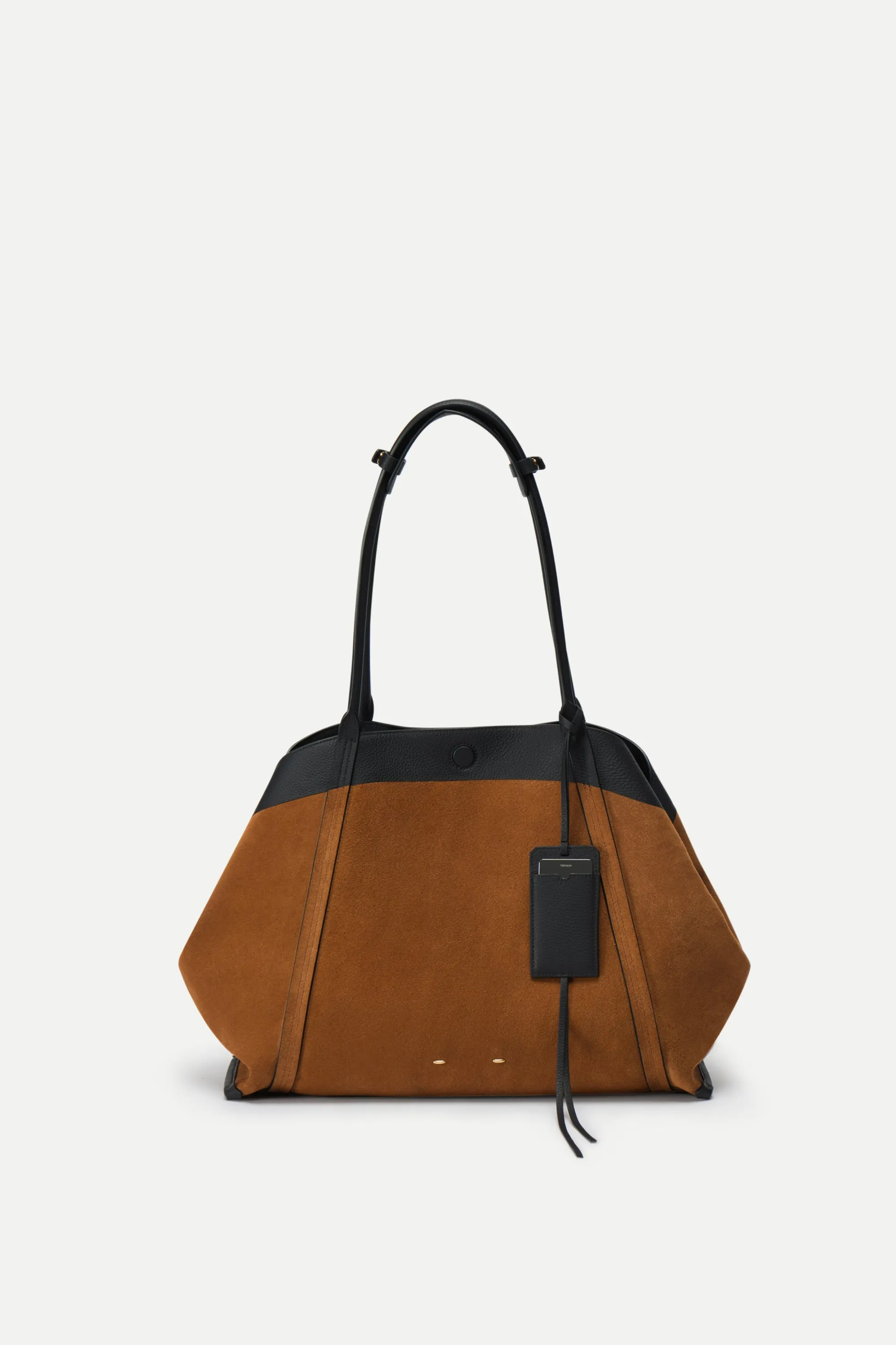 Brera Convertible Tote Bag Large in Full Grain Leather and Suede sold by Fabrique product image thumbnail 4