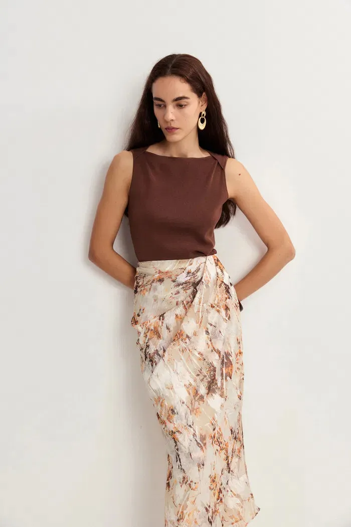 Quinn Vest Top in Summer Acetate Knit sold by Fabrique product image thumbnail 3