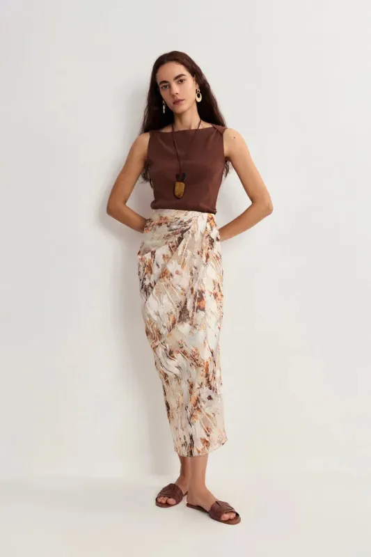 Quinn Vest Top in Summer Acetate Knit sold by Fabrique