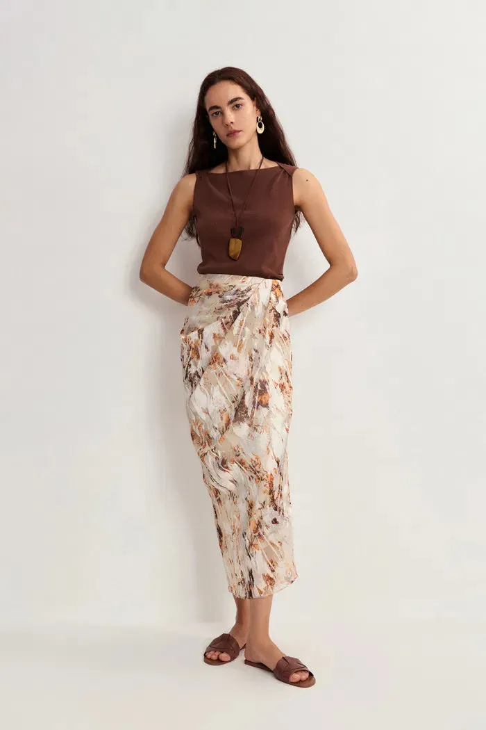 Quinn Vest Top in Summer Acetate Knit sold by Fabrique