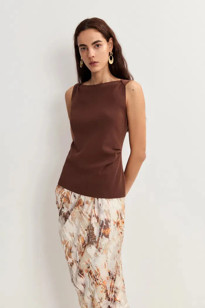 Quinn Vest Top in Summer Acetate Knit sold by Fabrique product image thumbnail 2