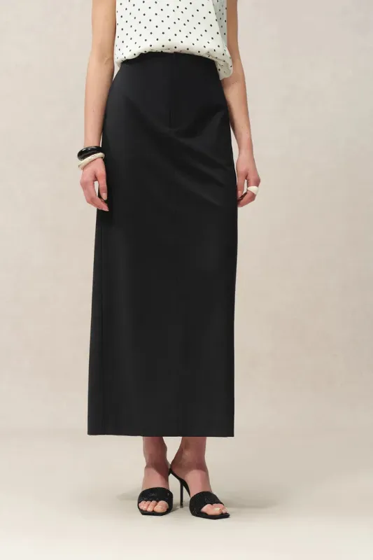 Magalie Straight Skirt in Acetate Merino sold by Fabrique