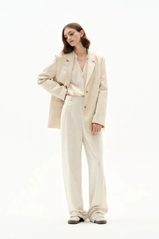 Barra Suit Blazer in Silk Linen sold by Fabrique
