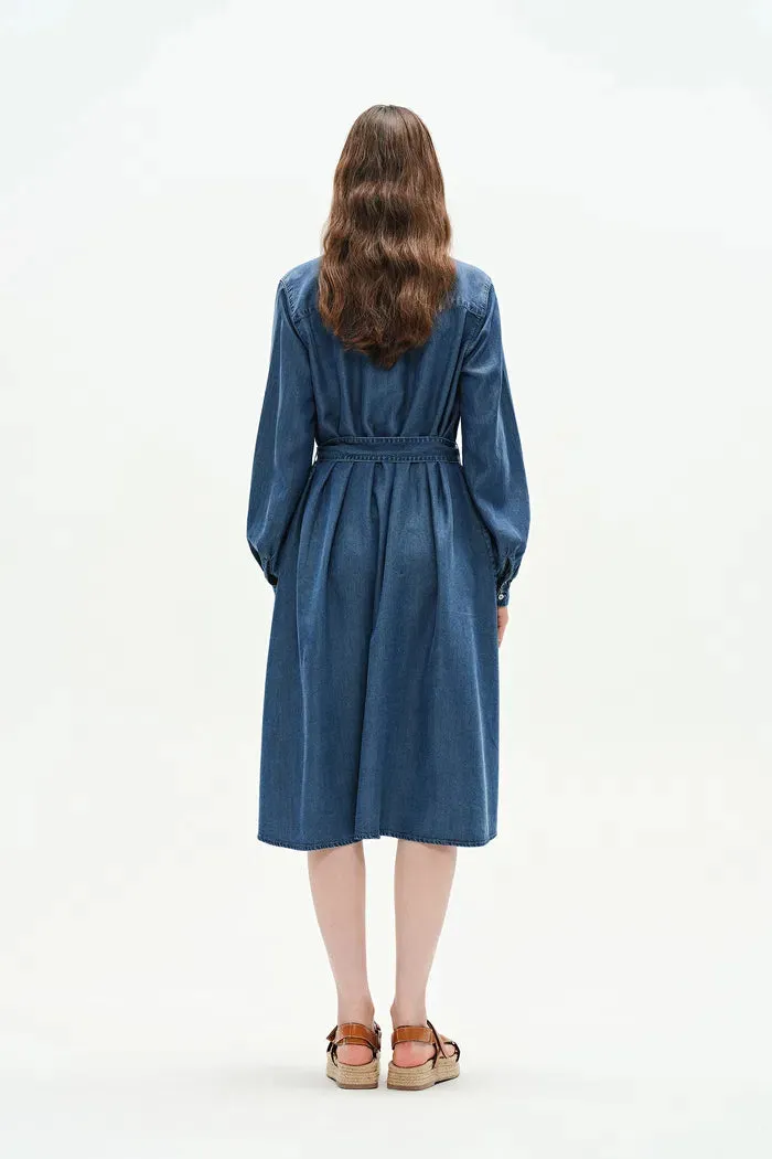Lia Long Sleeve Dress in Lyocell Denim sold by Fabrique product image thumbnail 2