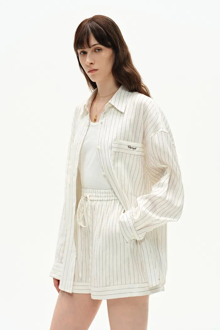 Blakeney Striped Shirt Suit in Linen Blend sold by Fabrique product image thumbnail 2