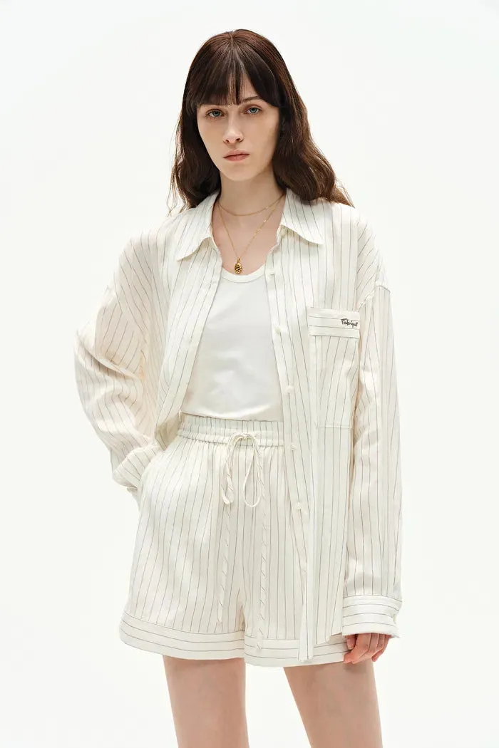 Blakeney Striped Shirt Suit in Linen Blend sold by Fabrique product image thumbnail 3