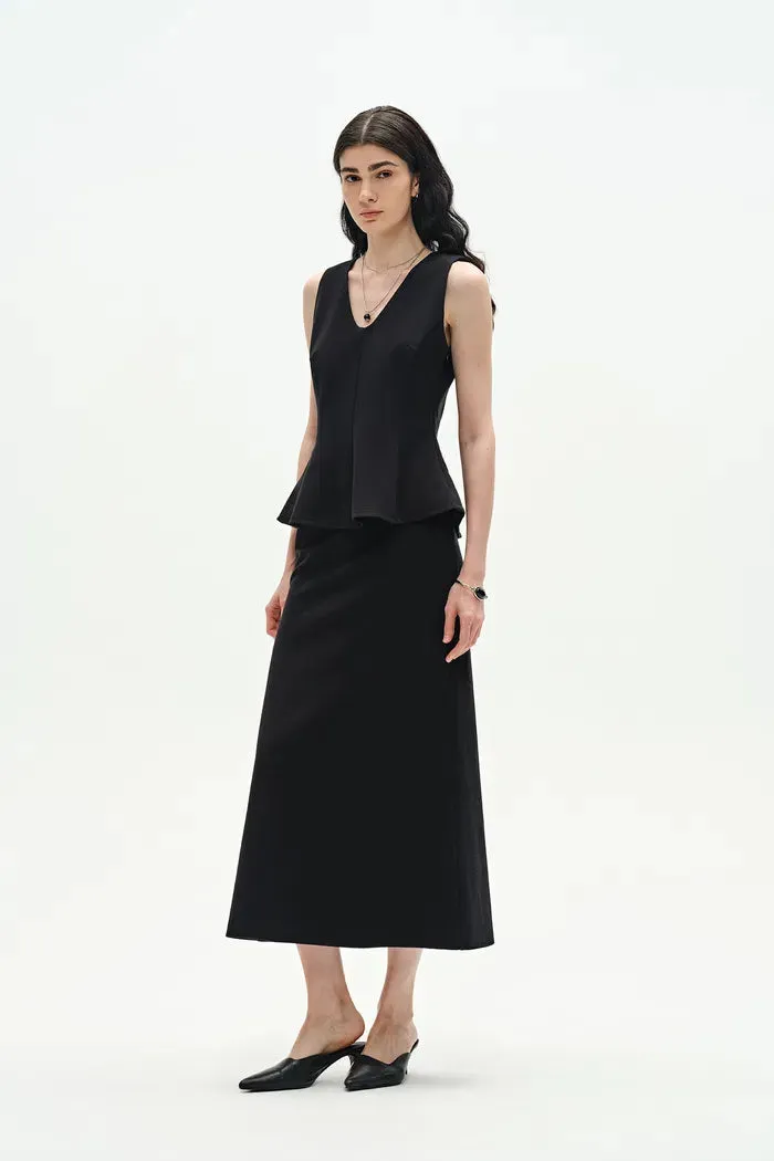 Alina Sculpted Sleeveless Top in Cotton Blend sold by Fabrique product image thumbnail 3