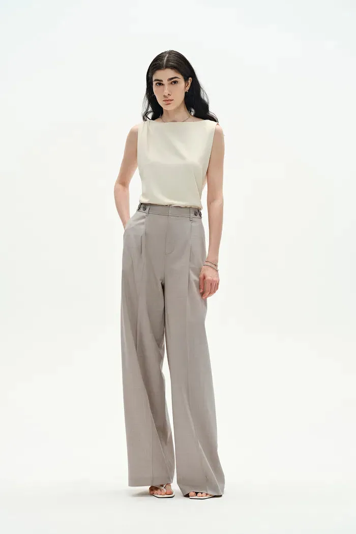 Halina Tailored Trousers in Merino Wool Blend sold by Fabrique product image thumbnail 2