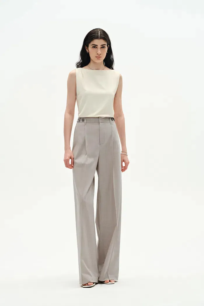 Halina Tailored Trousers in Merino Wool Blend sold by Fabrique product image thumbnail 3