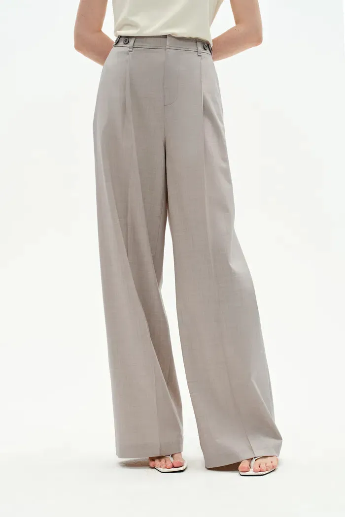 Halina Tailored Trousers in Merino Wool Blend sold by Fabrique
