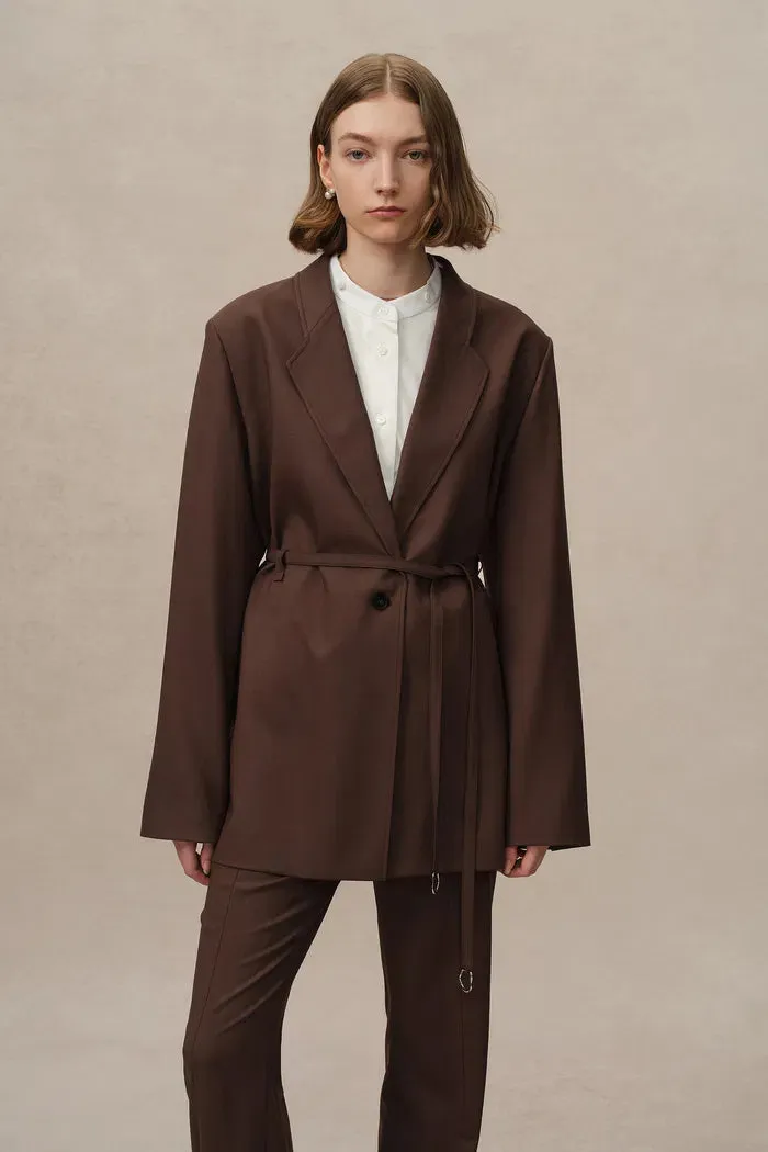 Carol Belted Blazer in Fine Wool sold by Fabrique product image thumbnail 4