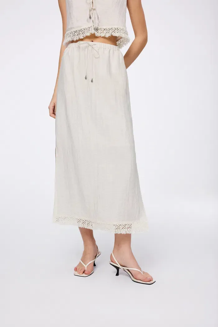 Velia Fringed Vest Set in Cotton Linen sold by Fabrique product image thumbnail 5