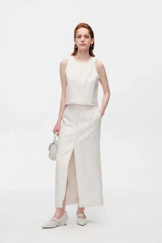 Orla Top in Tweed sold by Fabrique