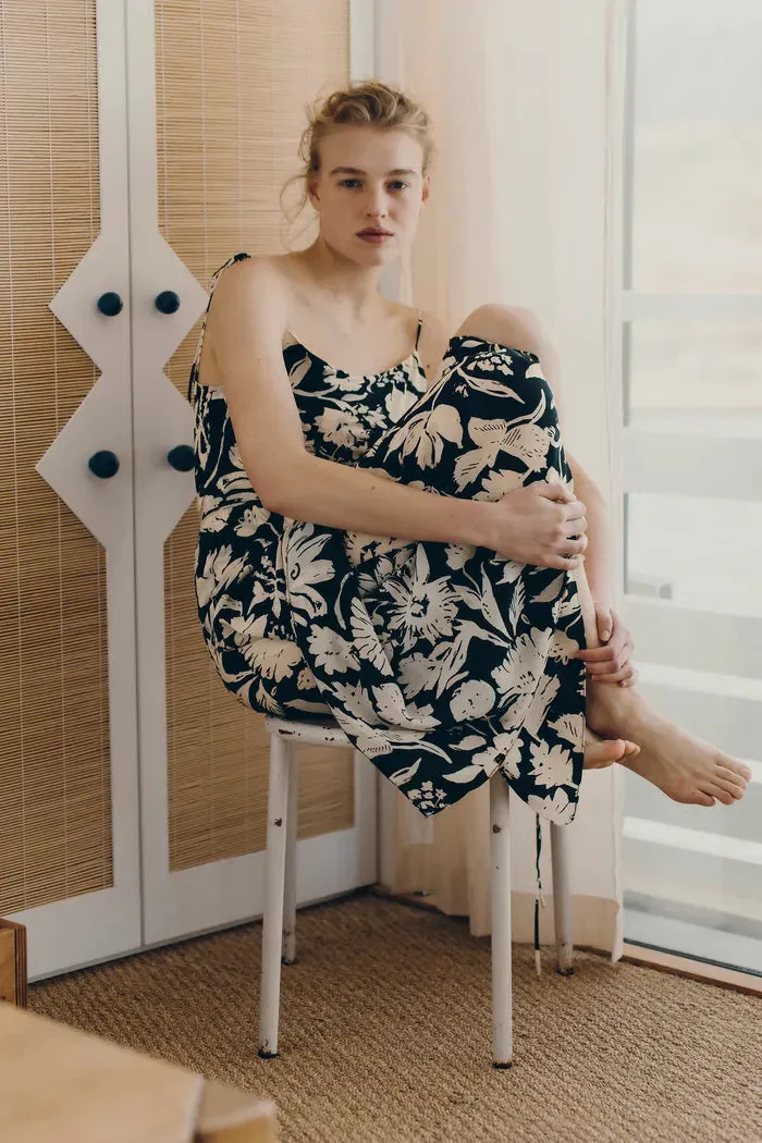 Cataline Cami Wrap Dress in Silk Crepe De Chine sold by Fabrique product image thumbnail 2