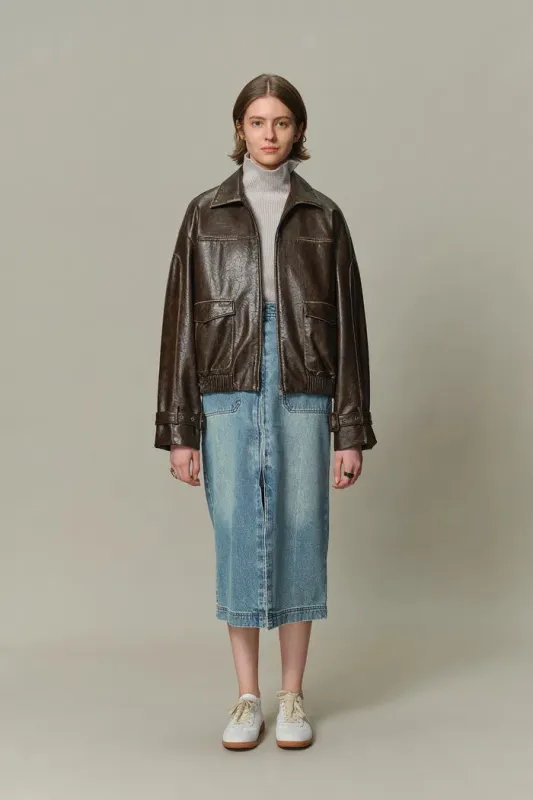 Mei Biker Jacket in Vegan Leather sold by Fabrique