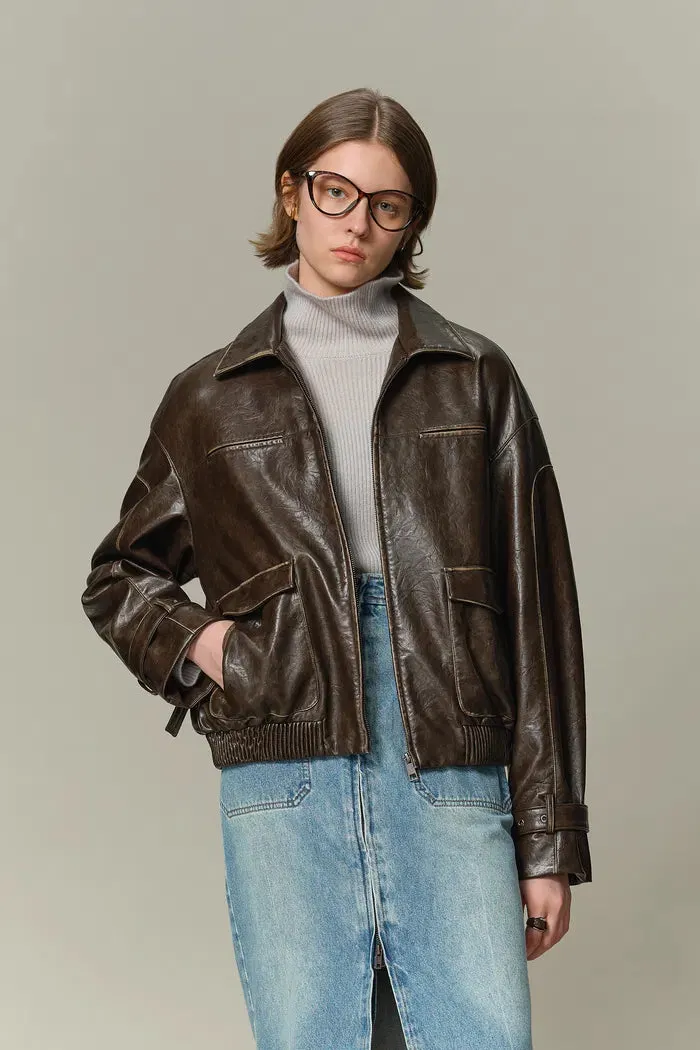 Mei Biker Jacket in Vegan Leather sold by Fabrique product image thumbnail 2