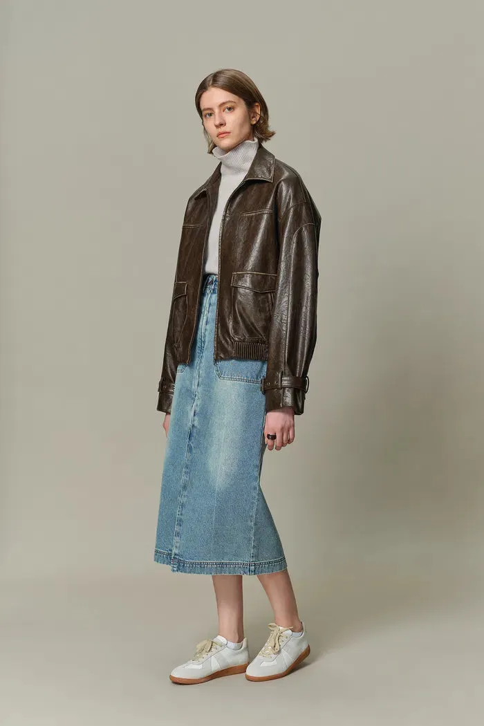 Mei Biker Jacket in Vegan Leather sold by Fabrique product image thumbnail 3