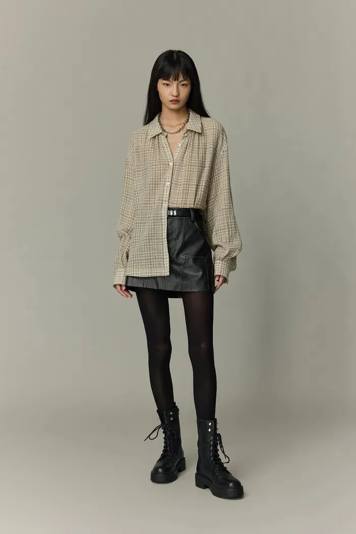 Ivy Plaid Shirt in Wool sold by Fabrique