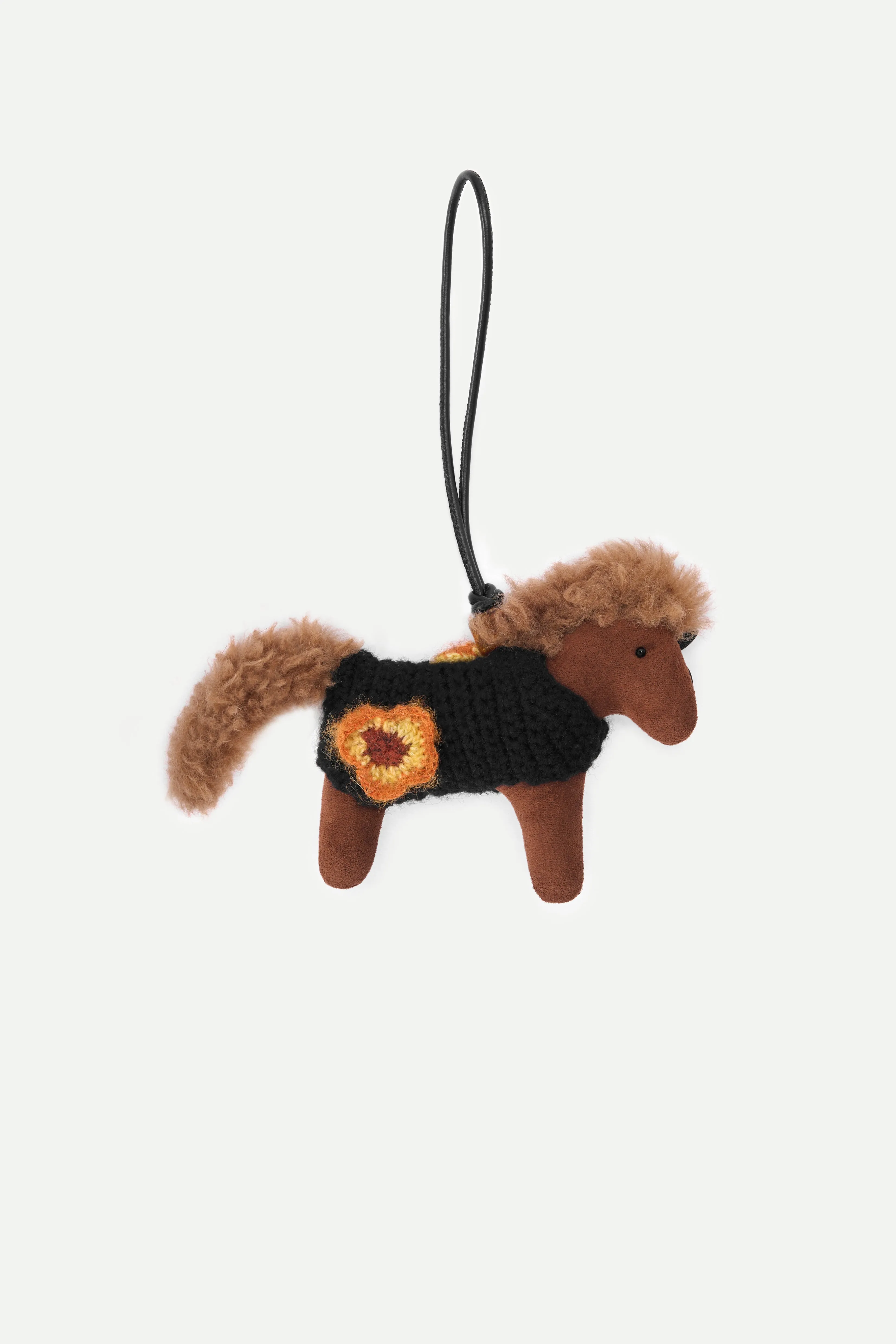 Pegasus with Flower Eye Crochet Bag Charm sold by Fabrique product image thumbnail 2