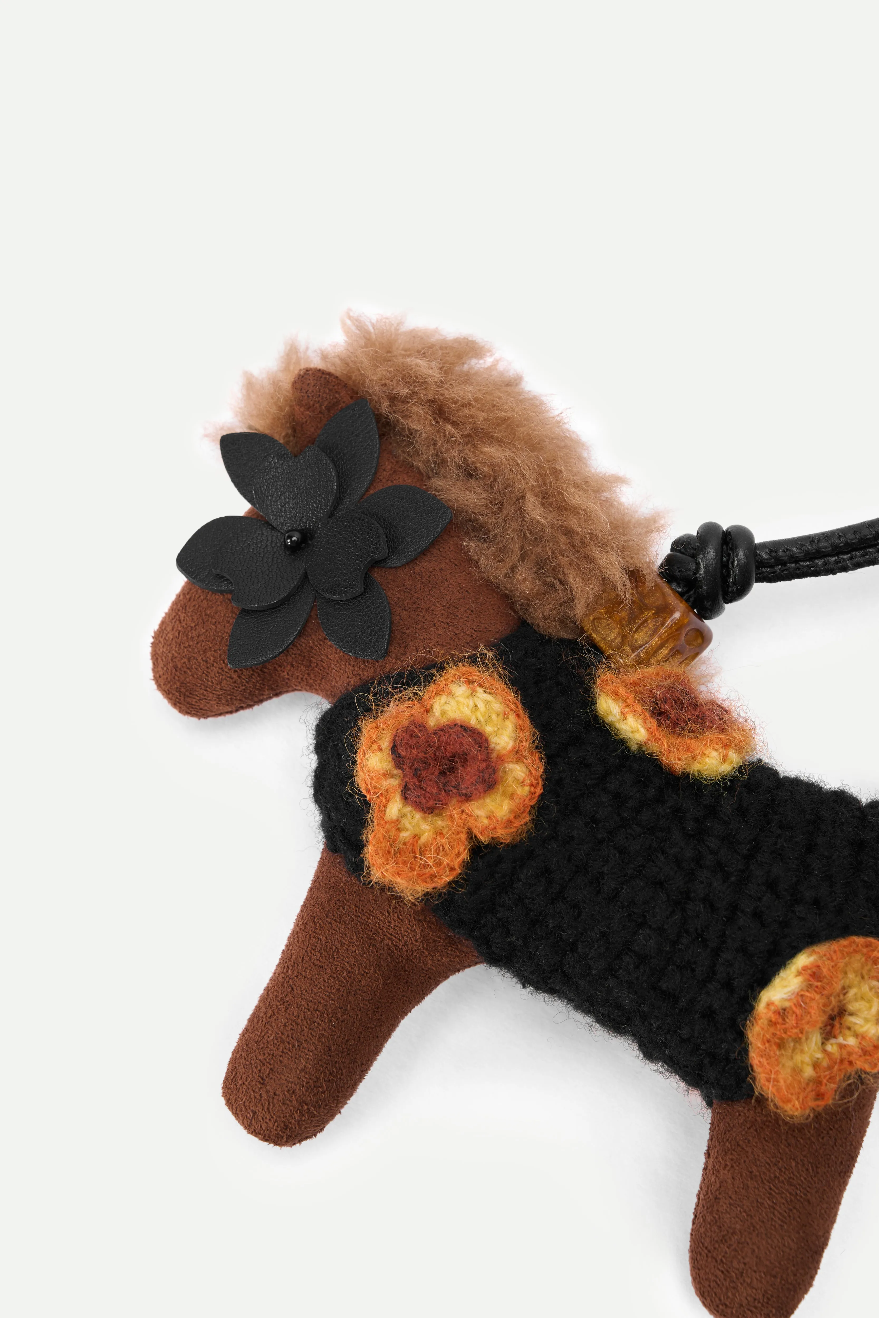Pegasus with Flower Eye Crochet Bag Charm sold by Fabrique product image thumbnail 3
