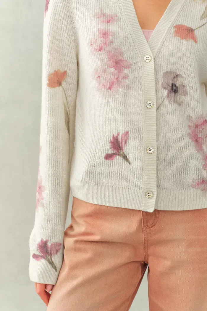 Yuffie Flora Knit Cardigan in Merino-Alpaca with Lyocell sold by Fabrique product image thumbnail 5