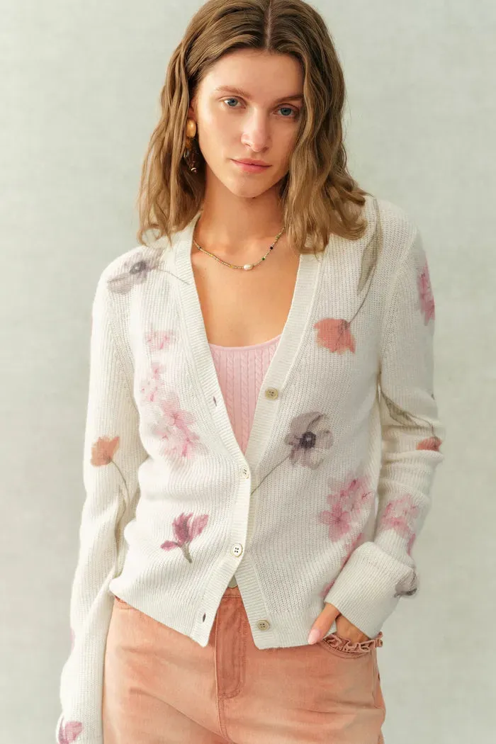 Yuffie Flora Knit Cardigan in Merino-Alpaca with Lyocell sold by Fabrique product image thumbnail 2