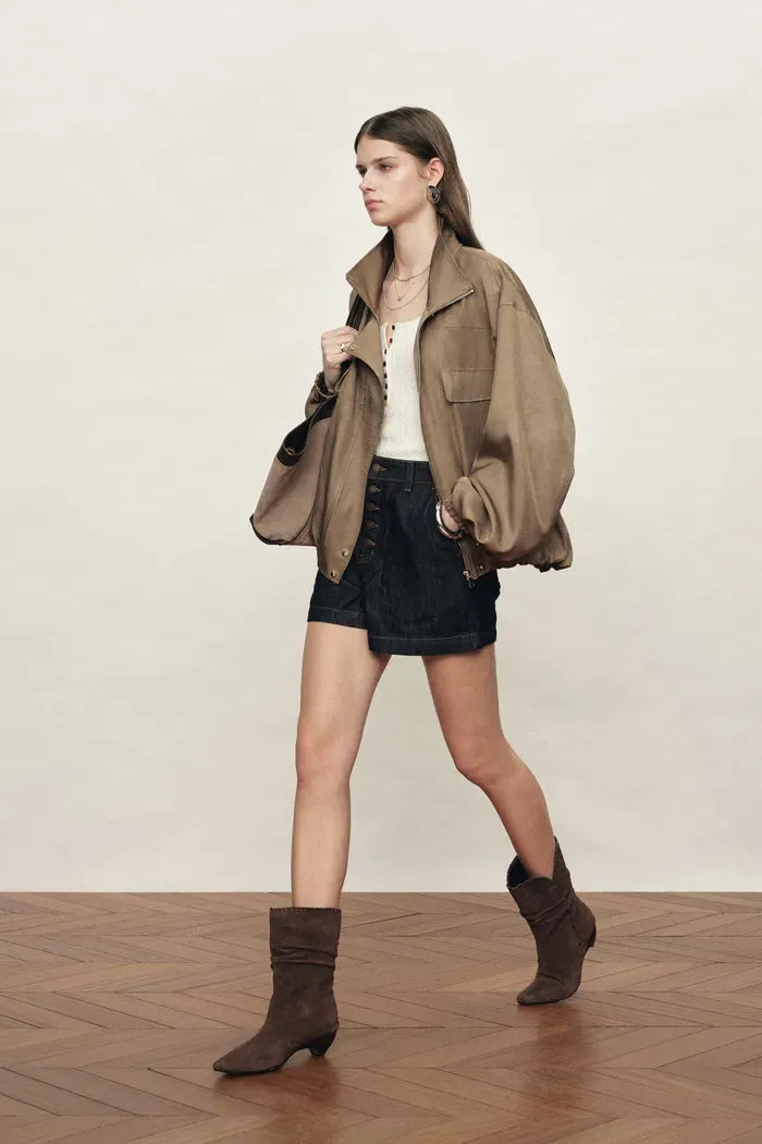 Aurin Bubble Hem Jacket in Satin Acetate sold by Fabrique product image thumbnail 4